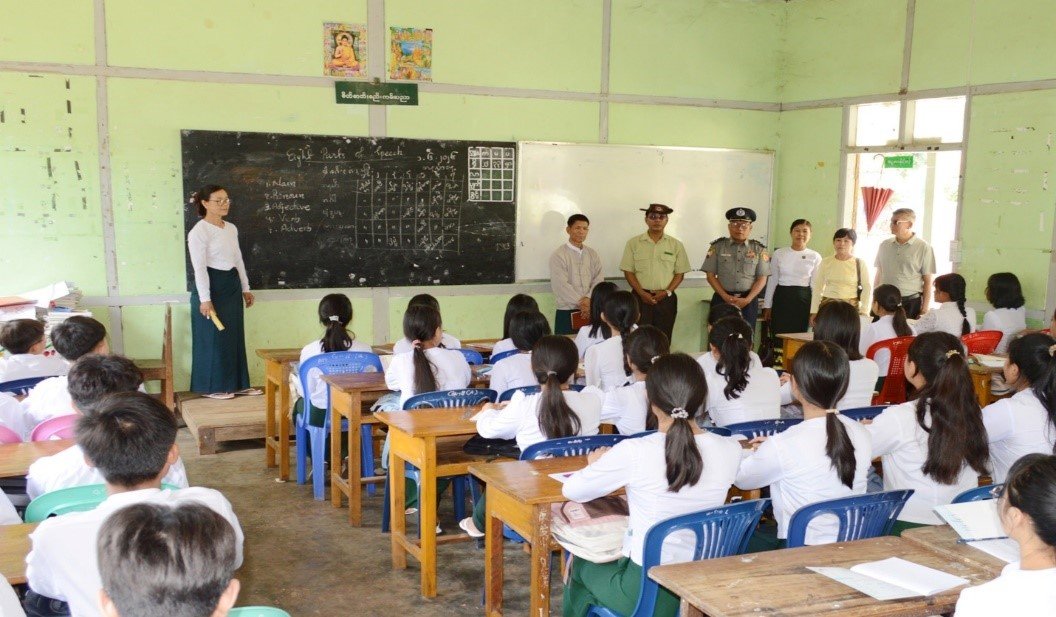 မကွေးတိုင်းဒေသကြီး၊ မင်းဘူးခရိုင်၊ မင်းဘူးမြို့၊ အမှတ်(၁)အခြေခံပညာအထက်တန်းကျောင်း၌ ၂၀၂၆-၂၀၂၇ ပညာသင်နှစ် ကျောင်းသား/ ကျောင်းသူများ အေးချမ်းစွာဖြင့် စာသင်ကြားနေမှု အခြေအနေများနှင့် ကျောင်းများဖွင့်လှစ်နိုင်မှုအခြေအနေများအား ကြည့်ရှုစစ်ဆေး