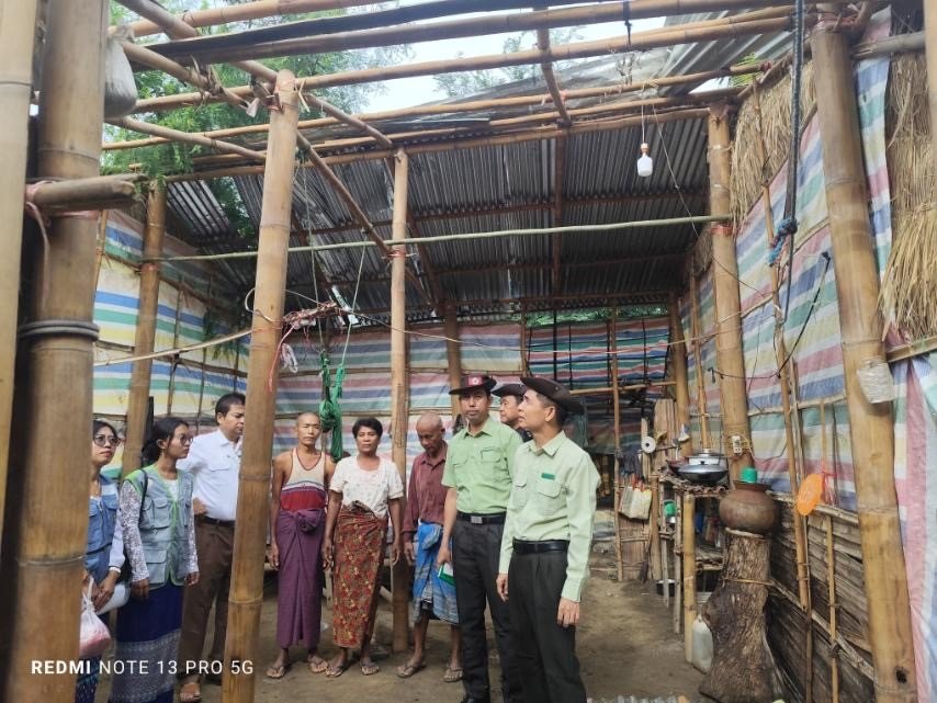 ပဲခူးတိုင်းဒေသကြီး၊ နတ်တလင်းခရိုင်၊ နတ်တလင်းမြို့နယ်အတွင်း၌ လေပြင်းတိုက်ခတ်မှုကြောင့် ပျက်စီးခဲ့သည့်နေအိမ်များအား ထောက်ပံ့ပေးအပ်