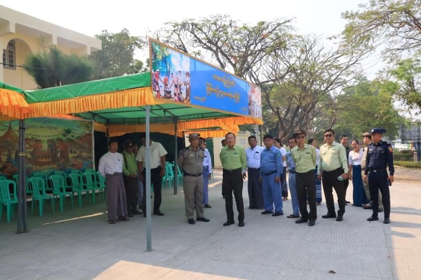 ကယားပြည်နယ်၊ လွိုင်ကော်ခရိုင်၊ လွိုင်ကော်မြို့တွင် ၁၃၈၇ ခုနှစ်၊ မြန်မာ့ရိုးရာမဟာသင်္ကြန်ပွဲတော် စည်ကားသိုက်မြိုက်စွာကျင်းပနိုင်ရေးအတွက် ပြင်ဆင်ဆောင်ရွက်နေမှုအခြေအနေများအား ကြည့်ရှုစစ်ဆေး